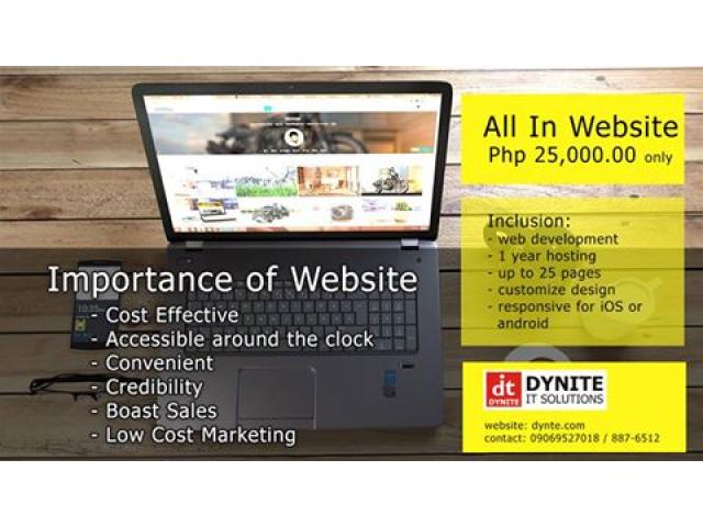 All In Website Php 25,000.00 only